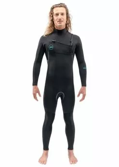 Dakine Mens Mission 4/3mm Chest Zip Steamer Wetsuit