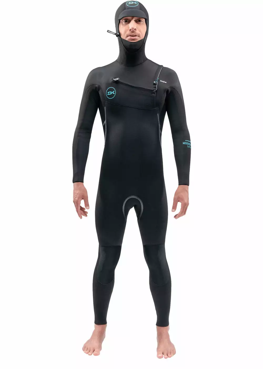 Dakine Mens Mission 4/3mm Chest Zip Hooded Steamer Wetsuit 3 Dakine Mens Mission 4/3mm Chest Zip Hooded Steamer Wetsuit