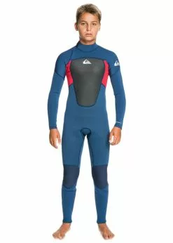 Quiksilver Boys Prologue 3/2mm Back Zip Steamer Wetsuit