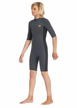 Billabong Boys Absolute 2/2mm Back Zip Short Sleeve Spring Suit