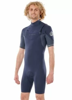Rip Curl Mens Dawn Patrol 2/2mm Eco Chest Zip Spring Suit