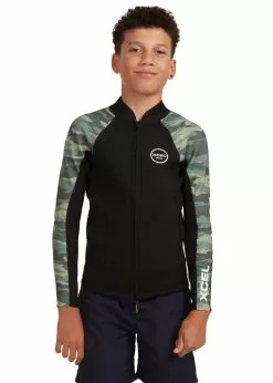 Xcel Youth Axis 2/1mm Long Sleeve Front Zip Wetsuit Jacket
