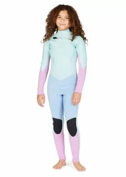 Billabong Girls Synergy 3/2mm Chest Zip Steamer Wetsuit