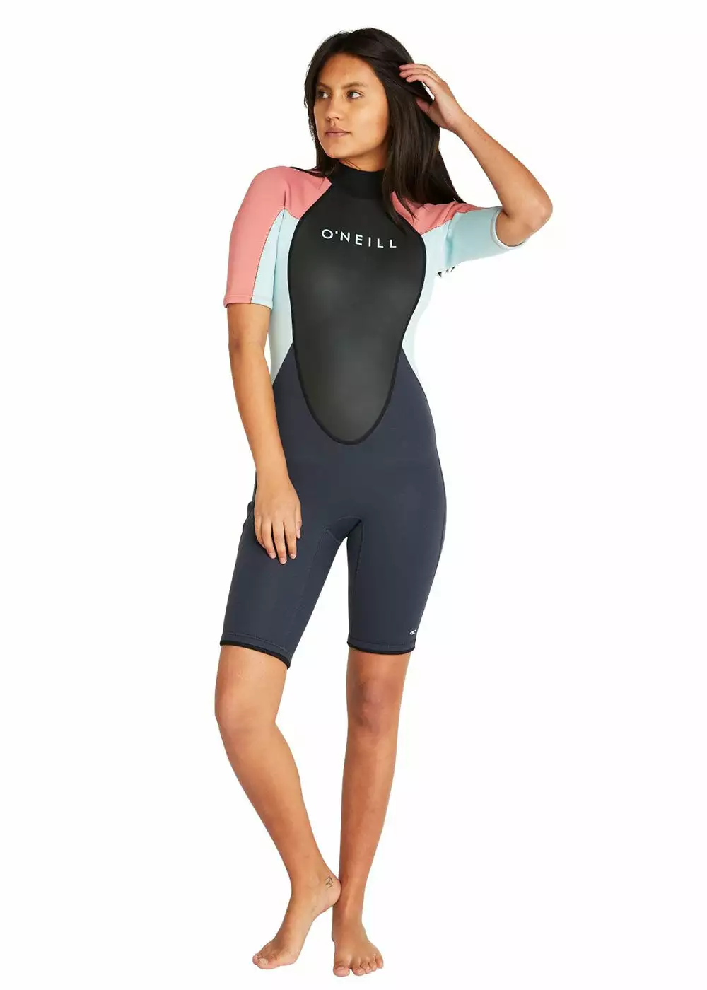 ONeill O'Neill Womens Reactor II Back Zip Short Sleeve Spring Suit 2mm 4 ONeill O'Neill Womens Reactor II Back Zip Short Sleeve Spring Suit 2mm - Image 3
