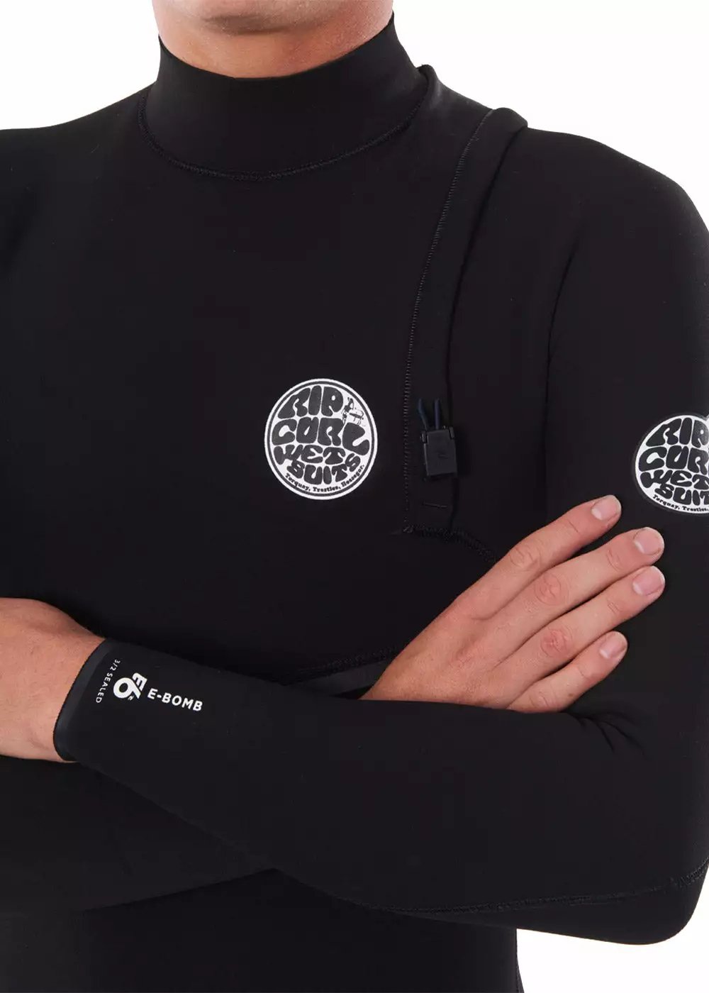 Rip Curl Mens E-Bomb 2/2mm Zipperless Steamer Wetsuit 9 Rip Curl Mens E-Bomb 2/2mm Zipperless Steamer Wetsuit - Image 7