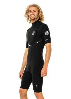 Rip Curl Mens E Bomb Zipperless 2/2mm Short Sleeve Spring Suit