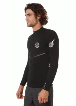 Rip Curl Mens E Bomb 1.5mm Long Sleeve GB Neoprene Top -Wetsuit Shop WVE3AE 0090 Ripcurl Mens E Bomb 1.5mm Long Sleeve GB Neoprene Top 1