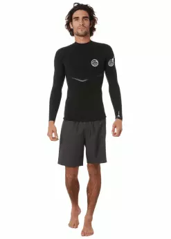 Rip Curl Mens E Bomb 1.5mm Long Sleeve GB Neoprene Top