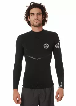 Rip Curl Mens E Bomb 1.5mm Long Sleeve GB Neoprene Top -Wetsuit Shop WVE3AE 0090 Ripcurl Mens E Bomb 4