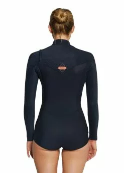 ONeill O'Neill Womens Hyperfreak Chest Zip Long Sleeve Spring Suit 2mm -Wetsuit Shop Womens Womens Hyperfreak 2mm Long Sleeve Springsuit Wetsuit Black 61202OA A00 02 5