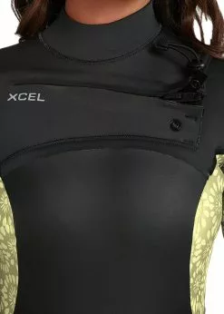 Xcel Womens Axis X 3/2mm Chest Zip Steamer Wetsuit -Wetsuit Shop Xcel Womens Axis X 3 2mm Chest Zip Steamer Wetsuit GRN 4