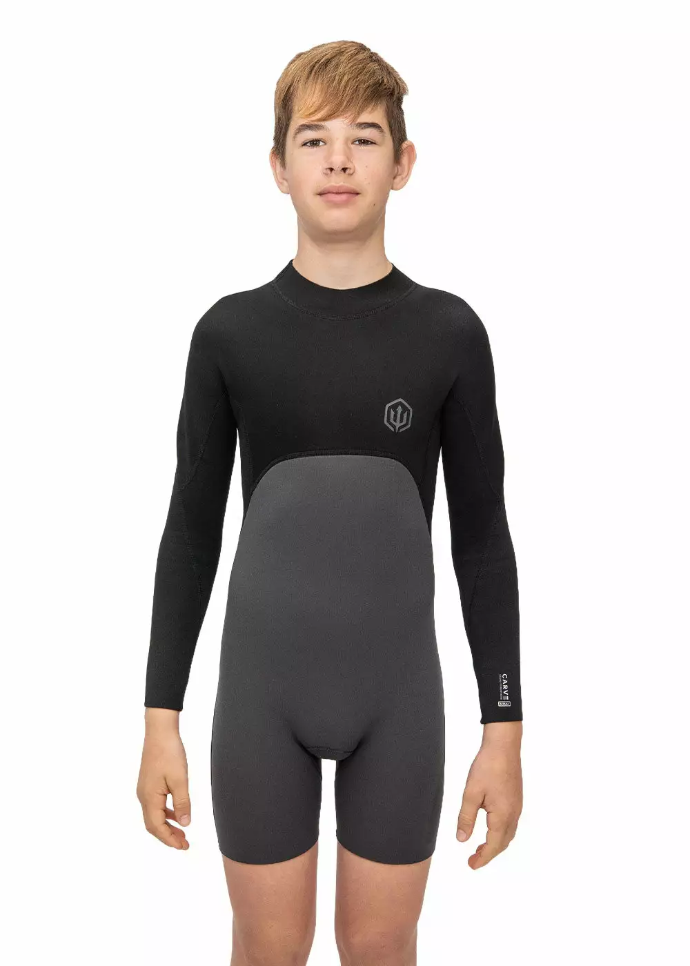 Adreno Youth Carve 3/2mm Back Zip Spring Suit 4 Adreno Youth Carve 3/2mm Back Zip Spring Suit - Image 2