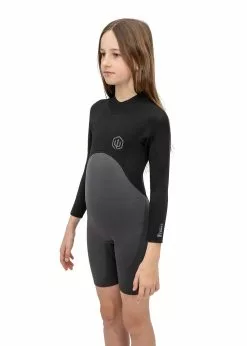 Adreno Youth Carve 3/2mm Back Zip Spring Suit 22 Adreno Youth Carve 3/2mm Back Zip Spring Suit -Wetsuit Shop Y301 CAR 32 BKGY 7