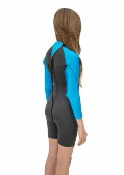 Adreno Youth Carve 3/2mm Back Zip Spring Suit -Wetsuit Shop Y301 CAR 32 BLGY 11