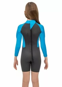 Adreno Youth Carve 3/2mm Back Zip Spring Suit -Wetsuit Shop Y301 CAR 32 BLGY 12
