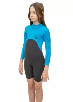 Adreno Youth Carve 3/2mm Back Zip Spring Suit -Wetsuit Shop Y301 CAR 32 BLGY 15