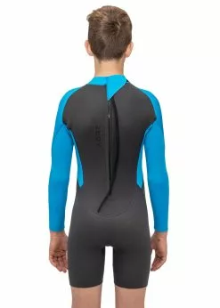 Adreno Youth Carve 3/2mm Back Zip Spring Suit -Wetsuit Shop Y301 CAR 32 BLGY 5
