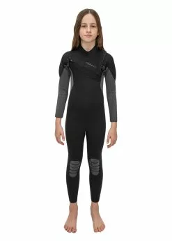 Adreno Youth Carve 3/2mm Chest Zip Steamer Wetsuit -Wetsuit Shop Y302 CAR 32 GYBK 10