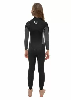 Adreno Youth Carve 3/2mm Chest Zip Steamer Wetsuit -Wetsuit Shop Y302 CAR 32 GYBK 12