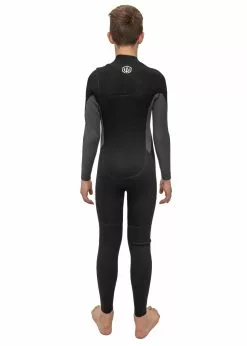 Adreno Youth Carve 3/2mm Chest Zip Steamer Wetsuit -Wetsuit Shop Y302 CAR 32 GYBK 8