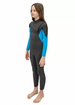 Adreno Youth Carve 3/2mm Chest Zip Steamer Wetsuit -Wetsuit Shop Y302 CAR 32 GYBL 13