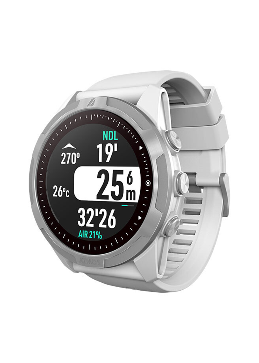 Atmos Mission Two Dive Computer White/Silver 4 Atmos Mission Two Dive Computer White/Silver - Image 2