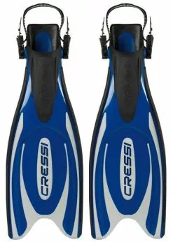 Cressi Frog Plus Fins - Silver/Blue
