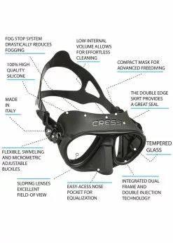 Cressi Calibro Silicone Mask -Wetsuit Shop cressi calibro silicone mask 1 3