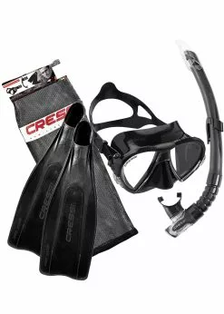 CRESSI Pro Star Mask/Snorkel/Fin Set