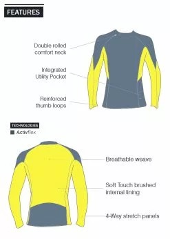 Enth Degree Womens Bombora Long Sleeve Polyfleece Rash Guard -Wetsuit Shop enth degree womens bombora rash technical