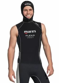 Mares Mens Flexa 5/3mm Hooded Wetsuit Vest