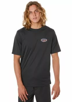 Rip Curl Mens Fader Short Sleeve Surflite Rash Guard