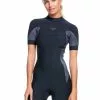 Roxy Womens 2/2mm Syncro Short Sleeve Q-Lock Back Zip Spring Suit -Wetsuit Shop roxysuit