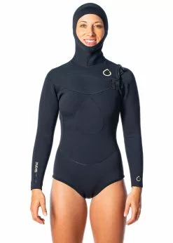 SALT Womens 2.5mm Long Sleeve Hooded Spring Suit Wetsuit -Wetsuit Shop saltskin womens 2 5mm long sleeve hooded spring suit 4