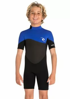 Rip Curl Youth Boys Omega 1.5mm Short Sleeve Spring Suit Wetsuit