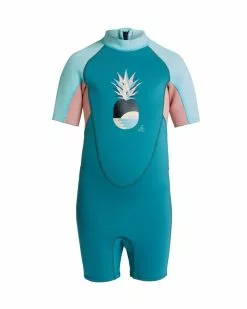 ONeill O'Neill Girls Toddler Reactor Back Zip Spring Suit 2mm