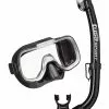 TUSA Mini-Kleio Youth Dry Combo Black Mask & Snorkel -Wetsuit Shop tusa mini kleio youth mask dry snorkel pack black