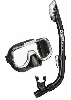 TUSA Mini-Kleio Youth Dry Combo Black Mask & Snorkel