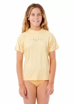 Rip Curl Girls Golden Rays Short Sleeve Rash Guard -Wetsuit Shop wly3mj 4094 3