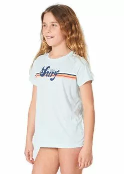 Rip Curl Girls Retro Surflite Short Sleeve Rash Guard -Wetsuit Shop wlyymj 0070 3